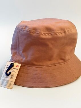 Lululemon Hat Bucket Womens M/L Lilac On My Level Pocket Logo Outdoor Summer $48